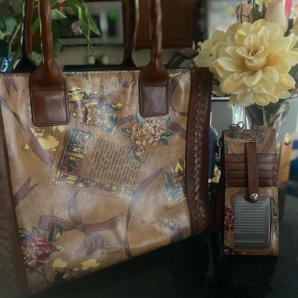 Patricia Nash beautiful bag with card wallet - Picture 11 of 11
